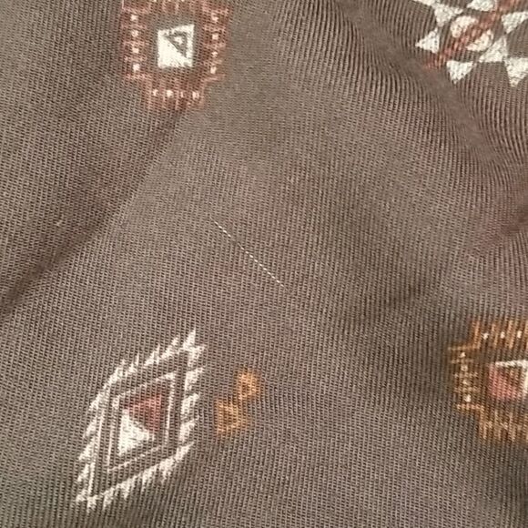 Hinge Tribal Print Skirt with Pockets - Picture 3 of 7